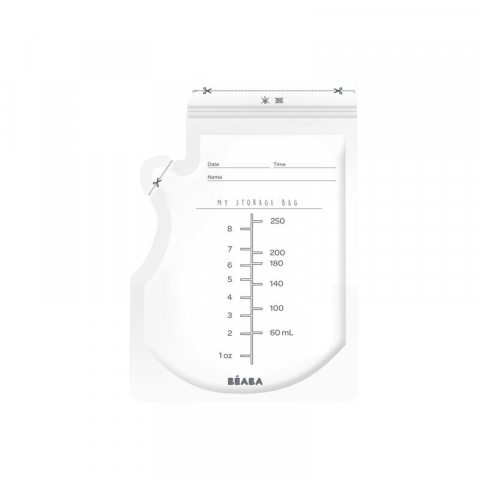 Accesorii alaptare - Pungi stocare lapte matern Beaba 250ml x 50