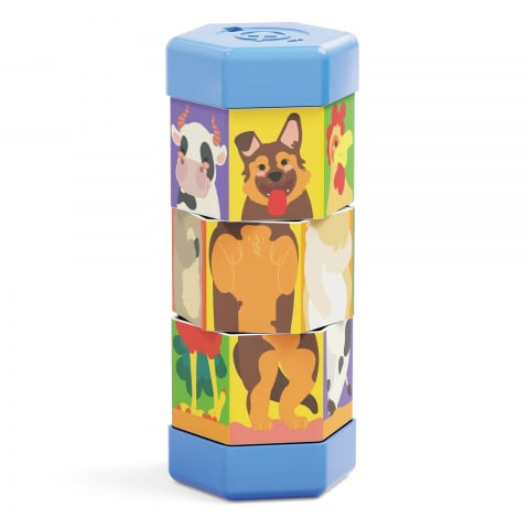 Puzzle Quercetti Tubo Mix & Match Animale [2]