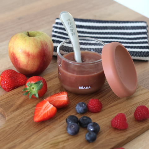 Recipient ermetic sticla Beaba 150 ml Terracotta [6]