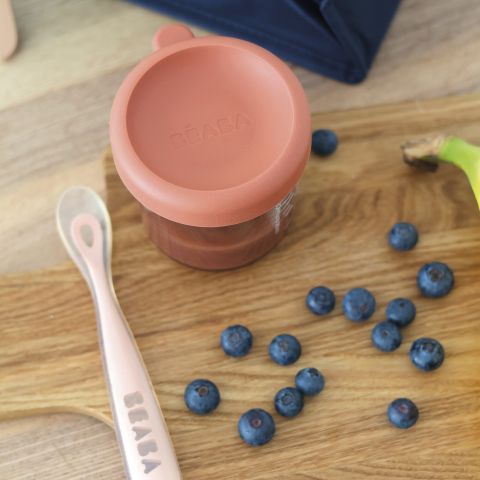 Recipient ermetic sticla Beaba 150 ml Terracotta [5]