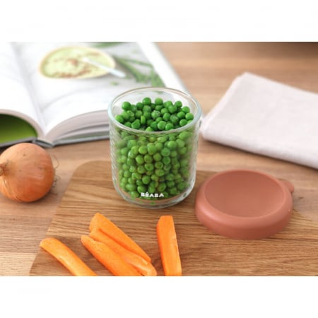 Recipient ermetic sticla Beaba 250 ml Terracotta [2]