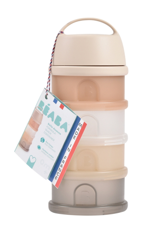 Recipient lapte praf 4 compartimente Beaba transparente Clay [1]