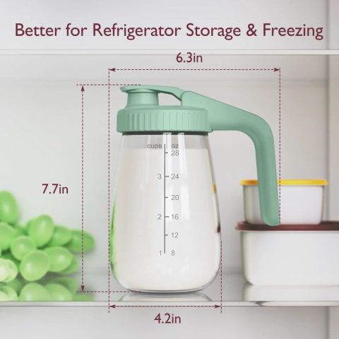 Recipient sticla pentru depozitare lapte Momcozy 946 ml [7]