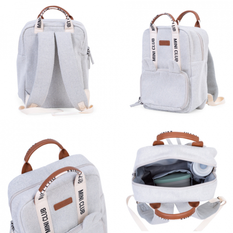 Rucsac pentru copii Childhome Mini Club Signature Alb [1]