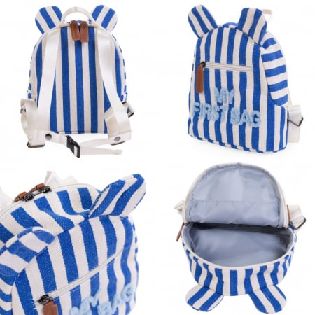 Rucsac pentru copii Childhome My First Bag Albastru/Alb [1]
