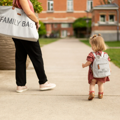 Rucsac pentru copii Childhome My First Bag Canvas Gri [3]