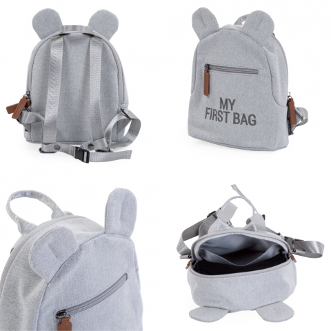Rucsac pentru copii Childhome My First Bag Canvas Gri [1]