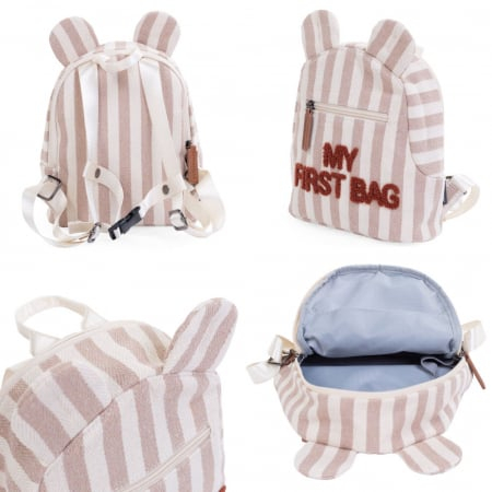 Rucsac pentru copii Childhome My First Bag Nude/Alb [1]