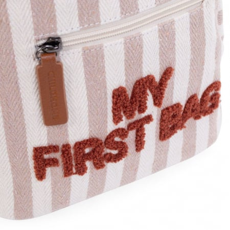 Rucsac pentru copii Childhome My First Bag Nude/Alb [2]