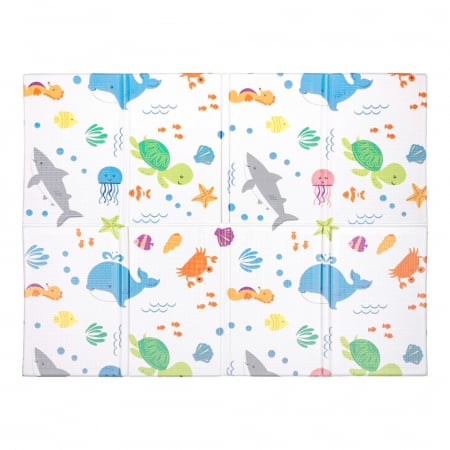 Let's Play - Salteluta de joaca pliabila Let's Play 120x90 cm Animale Marine