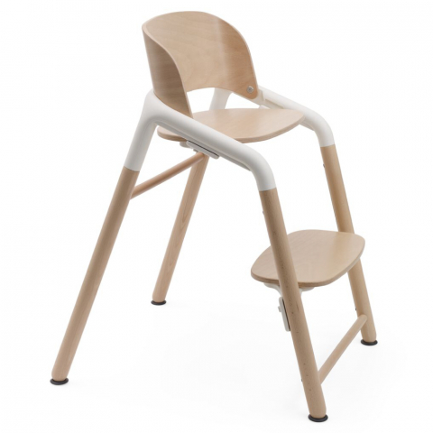 Scaune de masa si accesorii - Scaun Bugaboo Giraffe Neutral Wood/White