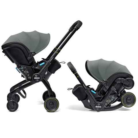 Doona - Scoica auto & Carucior Doona X i-Size Slate Green 2 in 1