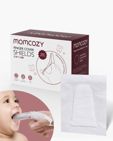 Momcozy - Servetele orale tip degetar pentru bebelusi Momcozy 30 buc