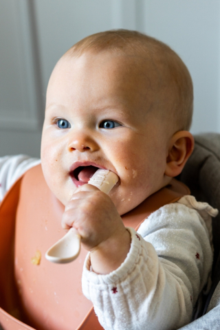 Set 2 lingurite silicon +4 luni Beaba Clay [6]