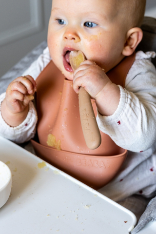 Set 2 lingurite silicon +4 luni Beaba Clay [5]