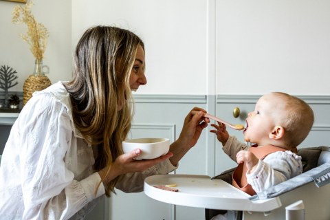 Set 2 lingurite silicon +4 luni Beaba Cotton [5]