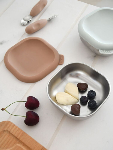 Set 3 caserole pentru gustari Beaba din oţel inoxidabil [6]