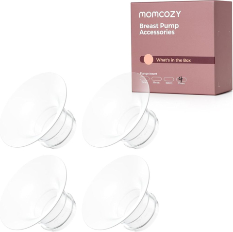 Momcozy - Set 4 flanse 21 mm pentru pompe de san Momcozy M5, M6 si M9