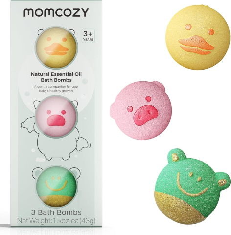 Momcozy - Set bombe de baie efervescente Momcozy Natural&Organic 3 buc