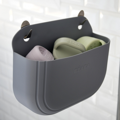 Cos silicon Beaba cu jucarii de baie Pebble [8]