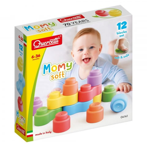 JUCARII & JOCURI - Set constructie Quercetti Momy Soft 12 piese