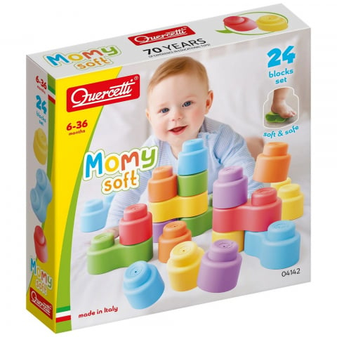 JUCARII & JOCURI - Set constructie Quercetti Momy Soft 24 piese