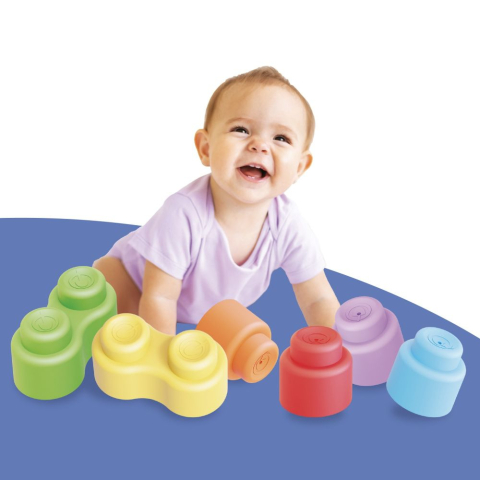 Set constructie Quercetti Momy Soft cuburi moi 28 piese [3]