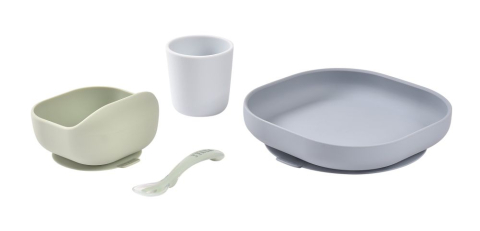 Set de masa silicon Beaba 4 piese Pebble [1]