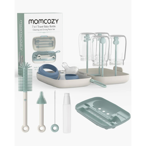 Momcozy - Set de perii pentru biberoane Momcozy 7 in 1 din silicon