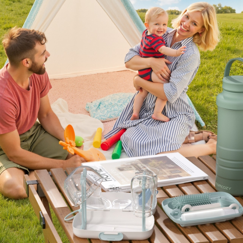 Set de perii pentru biberoane Momcozy 7 in 1 din silicon [5]