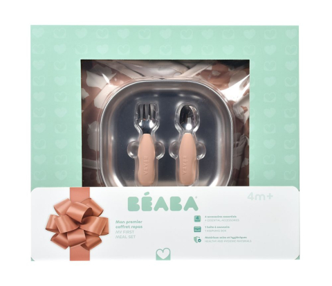 Masa Bebelusului - Set masa cadou Beaba First Meal Savanah Bloom
