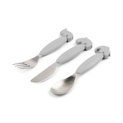 Set tacamuri Done by Deer Easy-grip Deer Friends Grey [1]