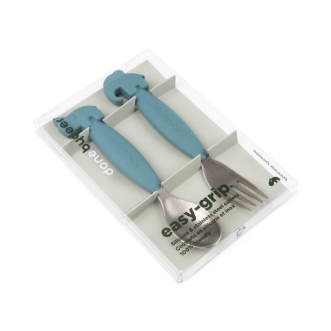 Set tacamuri Done by Deer Easy-Grip Inox Deer Friends Blue [2]