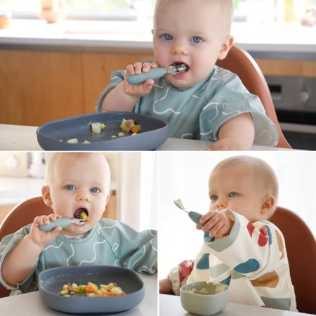 Set tacamuri inox Beaba Sage Green [2]