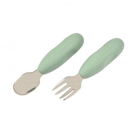 Beaba - Set tacamuri inox Beaba Sage Green