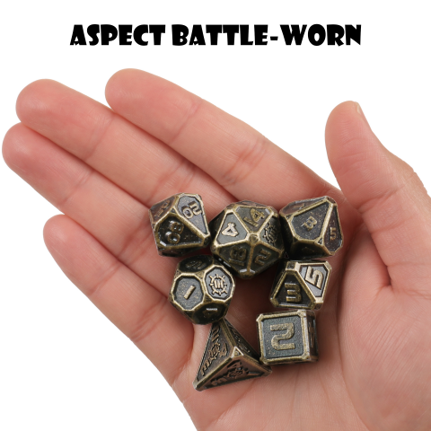 Set Zaruri Metalice ENHANCE Gaming Ancient Bronze DnD [3]