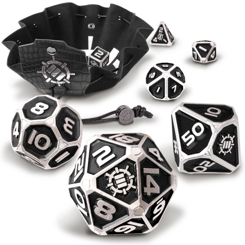 Enhance Gaming - Set Zaruri Metalice ENHANCE Gaming Collector's Edition Black DnD
