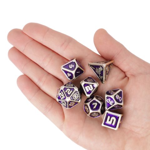 Set Zaruri Metalice ENHANCE Gaming Collector's Edition Purple DnD [3]
