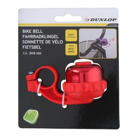 Sonerie bicicleta Dunlop 48 mm Rosu [1]