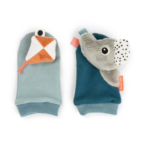 Jucarii si jocuri copii - Sosete cu zornaitoare Done by Deer Playground Blue