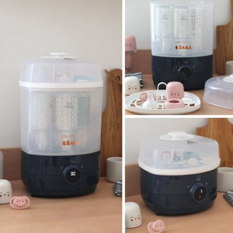 Sterilizator 2 in 1 cu uscare Beaba Steril N Dry Night Blue [3]