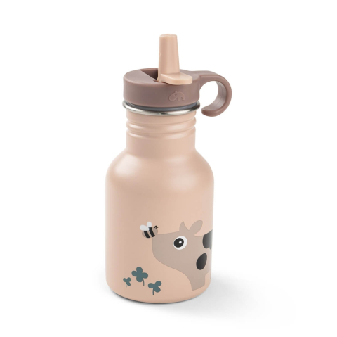 Sticla din inox pentru copii Done by Deer Tiny Farm Roz Pudra 350 ml [1]
