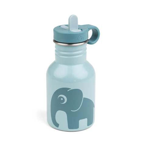 Done by Deer - Sticla metalica cu pai Done by Deer Elphee Blue 350 ml
