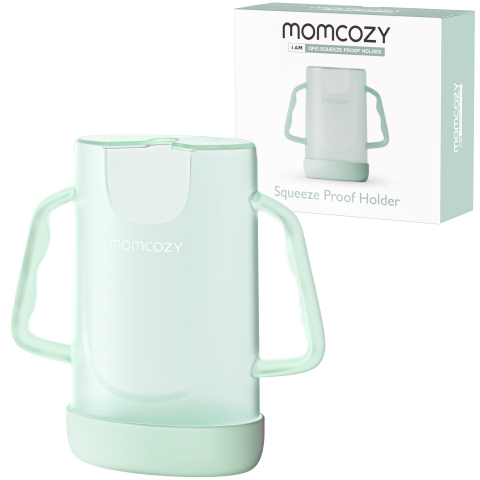 Momcozy - Suport pungi alimente Momcozy cu manere Green