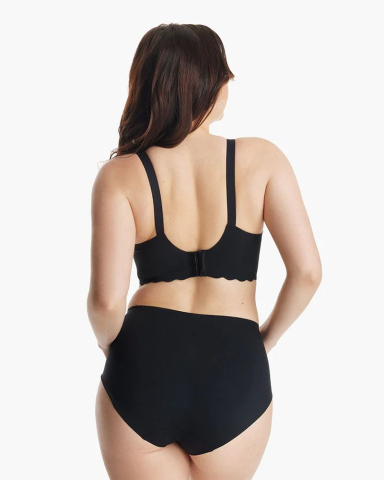 Sutien alaptare floral fara cusaturi cu sustinere Momcozy YN46 Black 2XL [2]