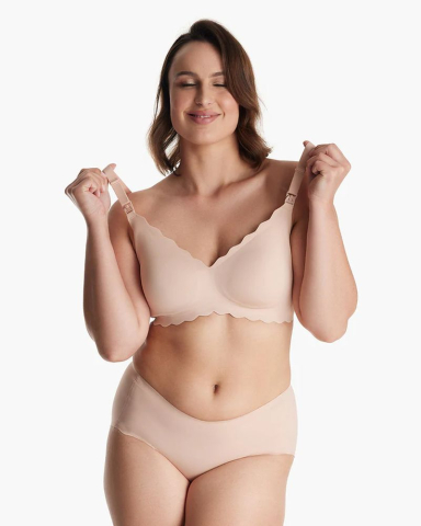 Sutien alaptare floral fara cusaturi cu sustinere Momcozy YN46 Skin S [2]