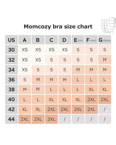 Sutien alaptare Momcozy pentru pompa de san Hands-free YN08 Skin M [4]