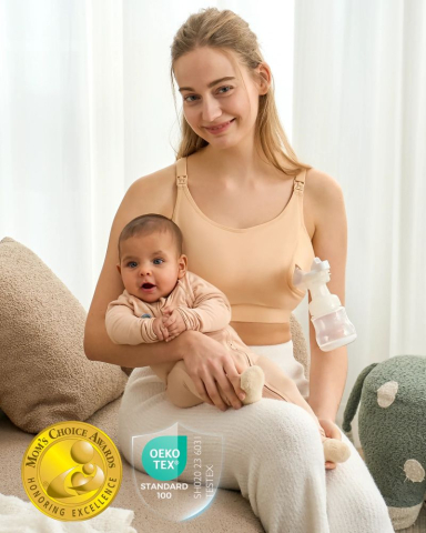 Sutien alaptare Momcozy pentru pompa de san Hands-free YN08 Skin M [3]