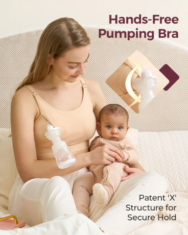 Sutien alaptare Momcozy pentru pompa de san Hands-free YN08 Skin M [2]