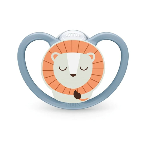 Suzeta Nuk Space Night Silicon 6-18 luni, Set 2 Bucati, Leu [2]